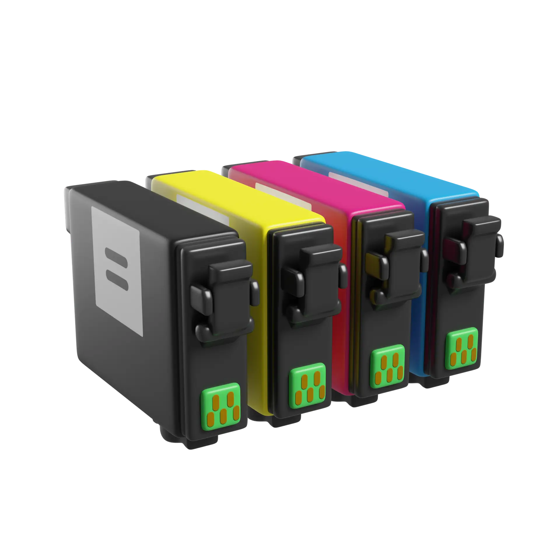 encres de couleur en 3D